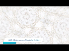 UVIR ทอง 3D คลื่นสั้นอินฟราเรด หลอดไฟความร้อน พลาสติก