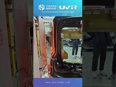 หลอดทําความร้อนฮาโลเจนเคลือบทองแบบท่อเดียวทรงรูป U ที่มีมุมเรียบ มีอุณหภูมิไฟไหม้สูง