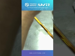 หลอดไฟฮีตเตอร์ควอตซ์ชนิด U-type เคลือบสีขาว หลอดไฟฮีตเตอร์ควอตซ์อินฟราเรดแบบฮาโลเจน