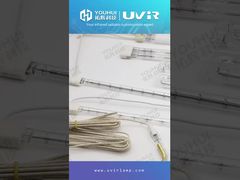 200-4000W Twin Tube เคลือบสีขาว Quartz เครื่องทําความร้อน แสงไฟอินฟราเรด