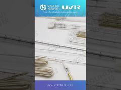 หลอดความร้อนอินฟราเรดทังสเตนแบบคลื่นสั้น ควอตซ์หลอดเดี่ยว