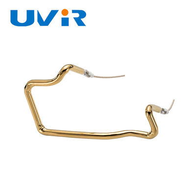 หลอดทำความร้อนอินฟราเรดควอตซ์เคลือบทอง 150-6000W