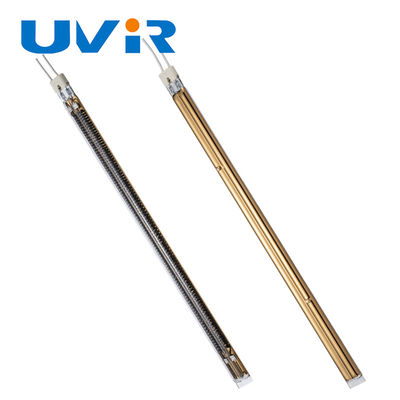 ราคาดี หลอดไฟให้ความร้อนอินฟราเรดคาร์บอนไฟเบอร์ 2000W พร้อมเคลือบทอง ออนไลน์