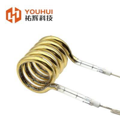 ราคาดี Gold Coating Ring Infrared Lamp with 100-7600W Power and 8-14mm Quartz Tube for Efficient Heating ออนไลน์