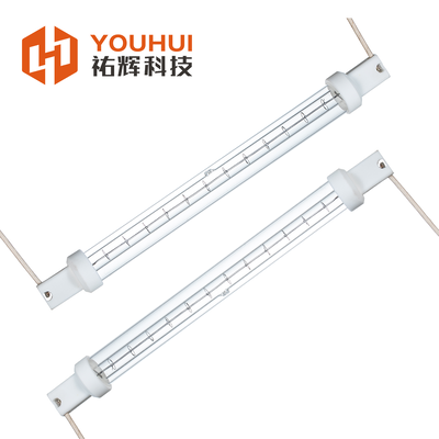 เครื่องส่งไฟฟ้า IR ระยะสั้น 200-4000W ที่สามารถปรับแต่งได้ มีอายุการใช้งาน 5000 ชั่วโมง และความยาวคลื่น 1-2μm สําหรับการทําความร้อนอุตสาหกรรม