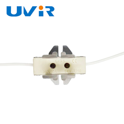 ราคาดี GX9.5 ที่ใส่หลอดไฟ IR, 250V 5KV ที่หนีบโคมไฟความร้อนสำหรับเครื่องทำความร้อนหลอดคู่ ออนไลน์