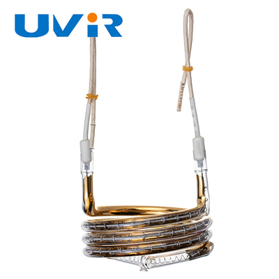UVIR ที่กำหนดเองแหวนองค์ประกอบความร้อนรูปหลอดหม้อน้ำเคลือบทอง 2700w 380v