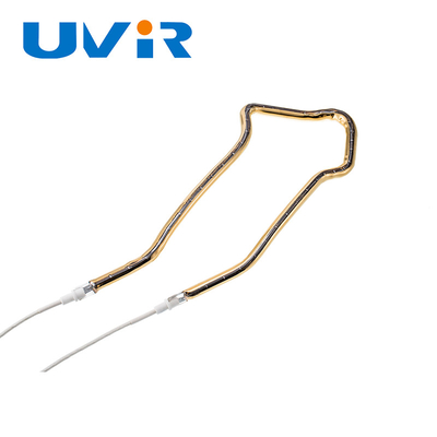 Good price เครื่องทำความร้อนอินฟราเรดเคลือบทอง 3D หลอดควอตซ์ไฟฟ้า 45-480V ออนไลน์