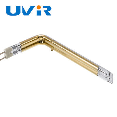 UVIR Twin Plastic Parts ควอตซ์หลอดองค์ประกอบความร้อน Gold Plated Infrared