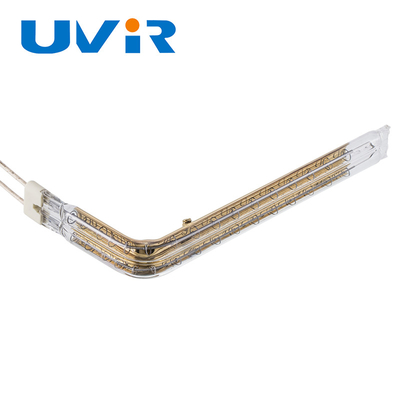 45-480v หลอดความร้อนแบบกำหนดเองเคลือบทององค์ประกอบอินฟราเรด