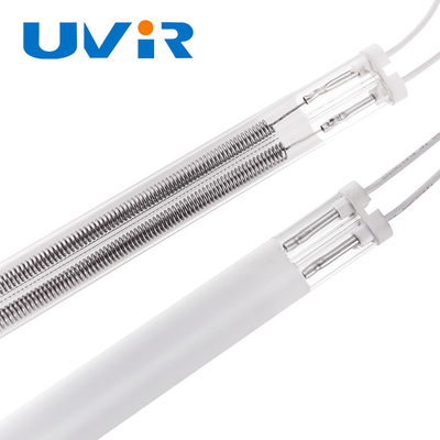 ราคาดี 4000W Twin Tube Medium Wave Infrared Lamp ขาวเคลือบ 400V ออนไลน์