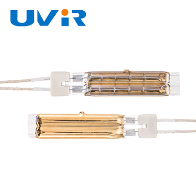 11x23 มม. TL470 B ประเภทหลอดคู่ IR หลอดฮาโลเจนฮีตเตอร์พร้อมเคลือบทอง