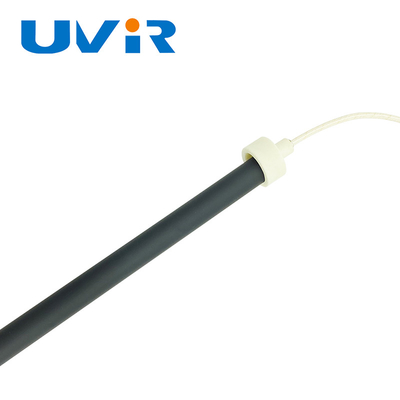 การปรับแต่งความร้อนควอตซ์หลอดอินฟราเรด 220V หลอดเดียวคลื่นยาวหลอดสีดำ