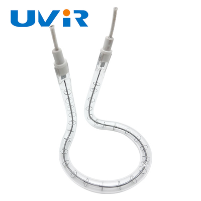 ปรับปรุง UVIR แหวนไฟอินฟราเรดสีขาวเคลือบ Quartz Tube Halogen Ir Lamp 200-4000W