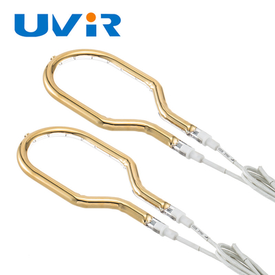 200-6000W โกลด์แรนด์คล้ายกับแฮโลเจนไฟปรับความร้อน หลอดควอาร์ตซ์ IR สําหรับการปรับความร้อนเตาอบ