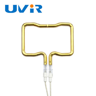 3D Single Tube Gold Coating Infrared Heating Element Tube ความยาวคลื่นและขนาดที่สามารถปรับแต่งได้