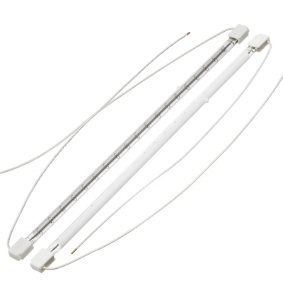 หลอดความร้อนอินฟราเรด 2500W 400V หลอดสะท้อนแสงสีขาวสำหรับเครื่องเป่า