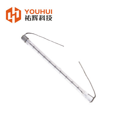 8-14mm Clear Quartz Infrared Lamp กับเวลาทํางาน 5000 ชั่วโมง และเวลาตอบสนอง 1 วินาที ท่อทําความร้อนฮาโลเจน