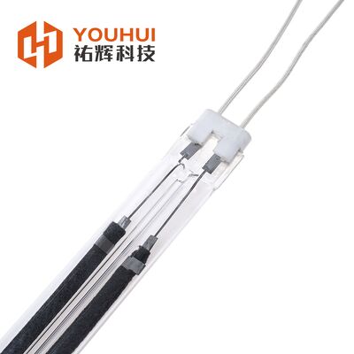 หลอดทําความร้อน IR ใยคาร์บอน Twin Tube ด้วยการรับประกัน 10,000 ชั่วโมงสําหรับการแห้งสีที่ใช้น้ํา (200-4000W)