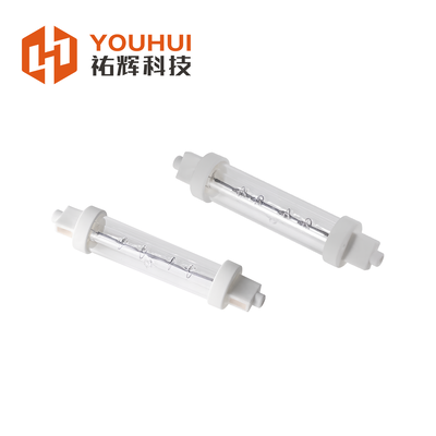 200-4000W Single Tube Halogen Infrared Heater Lamp กับอายุการใช้งาน 5000 ชั่วโมง และความแรง 55-575V สําหรับการทําความร้อนอุตสาหกรรม