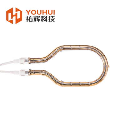 Gold Coated Single Tube Ring Infrared Lamp for Plastic Welding and Circular Infrared Heater Applications
