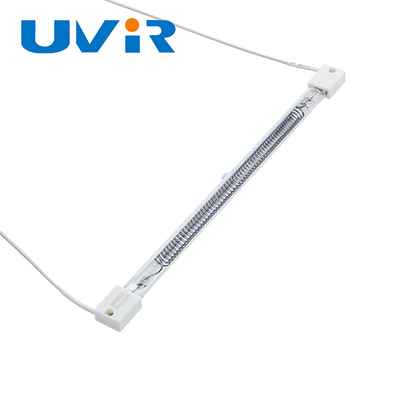 หลอดทําความร้อนอินฟราเรดไฟเบอร์คาร์บอน 450W กับท่อควอตซ์