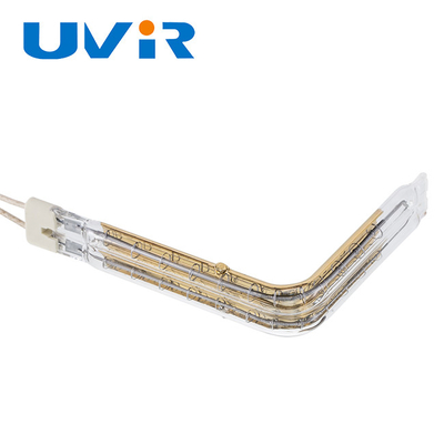 เครื่องทำความร้อนรูปตัว L สีทองฮาโลเจน 1050W 230V สำหรับอุตสาหกรรม