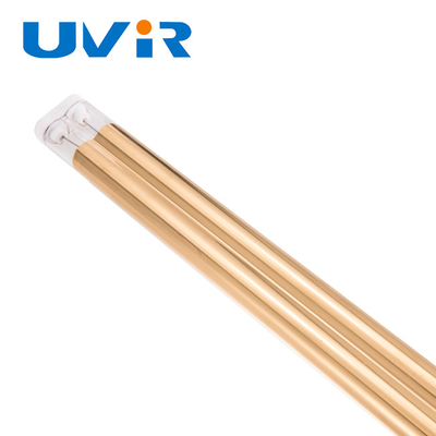 200-10000w Uvir Gold Coating Twin Tube Quartz Lamp IRP แสงอินฟราเรดสําหรับเครื่องพิมพ์