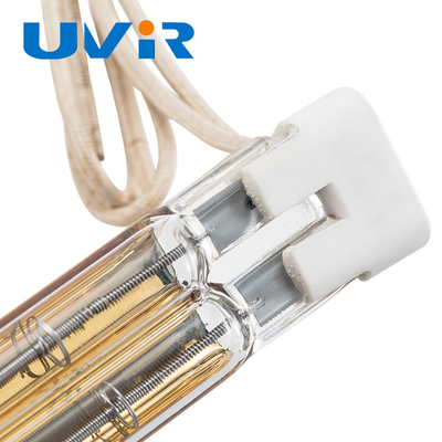785W Ir Quartz เครื่องทำความร้อนหลอดอินฟราเรด, Gold Reflector หลอดฮาโลเจนอินฟราเรด