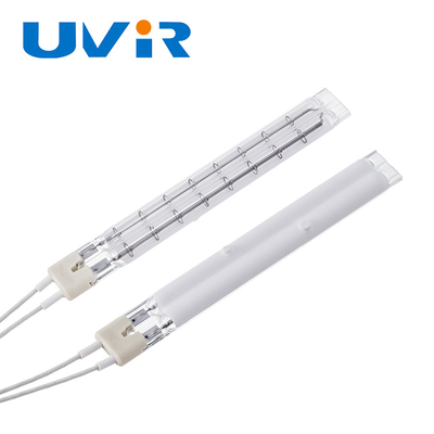 หลอดอินฟราเรดหลอดคู่เซรามิกสีขาวหลอดฮาโลเจน IR ฮีตเตอร์ 4600W