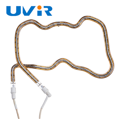 Good price 3D Shaped Gold Plated Infrared Heating Element Tube Short Wave สำหรับโคมไฟอุตสาหกรรม ออนไลน์