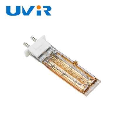 Good price หลอดคู่ TC04 500W 115V ฮีตเตอร์หลอดอินฟราเรดควอทซ์พร้อมตัวสะท้อนแสงสีทอง ออนไลน์